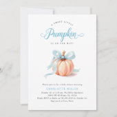 Invitation Petit Baby shower Citrouille (Devant)