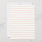 Invitation Petit Baby shower Citrouille Coquette Rose Bow (Dos)