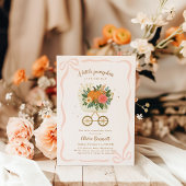 Invitation Petit Baby shower Citrouille de poussette