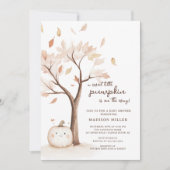 Invitation Petit Baby shower Citrouille doux (Devant)