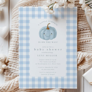 Invitation Petit Baby shower Citrouille doux
