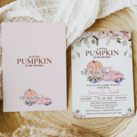 Petit Baby shower Citrouille flou féminin