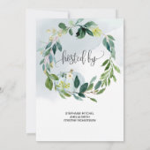 Invitation Petit baby shower citrouille garçon personnalisé (Dos)