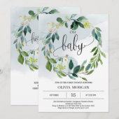 Invitation Petit baby shower citrouille garçon personnalisé (Devant / Derrière)