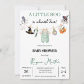 Invitation Petit Baby shower Citrouille Pour Garçon (Devant)
