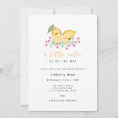 Invitation Petit Baby shower Citrus Citron Cutie (Devant)
