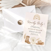 Invitation Petit Baby shower Cowboy