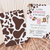 Invitation Petit Baby shower Cowgirl