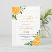 INVITATION PETIT BABY SHOWER CUTIE (Debout devant)