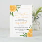 INVITATION PETIT BABY SHOWER CUTIE (Debout devant)