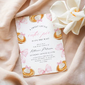 Invitation Petit Baby shower Cutie Pie Pink Bow