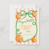 Invitation Petit Baby shower Cutie Toile Déchets Raffin (Devant)