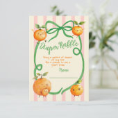 Invitation Petit Baby shower Cutie Toile Déchets Raffin (Debout devant)