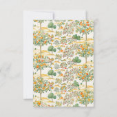 Invitation Petit Baby shower Cutie Toile Déchets Raffin (Dos)