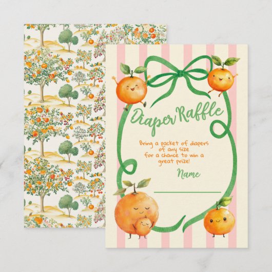 Invitation Petit Baby shower Cutie Toile Déchets Raffin (Devant / Derrière)