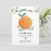 Invitation Petit Baby shower Cutie Verdure Neutre Genre (Debout devant)