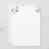 Invitation Petit Baby shower Cutie Verdure Neutre Genre (Dos)