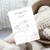 Invitation Petit Baby shower d'agneau du printemps de Pâques