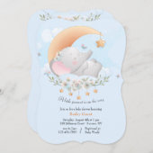 Invitation Petit Baby shower d'arachide (Devant / Derrière)