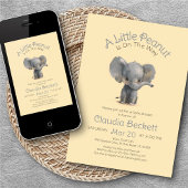 Invitation Petit Baby shower d'arachide