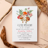 Invitation Petit Baby shower d'automne de champignons
