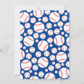Invitation Petit Baby shower de baseball Slugger (Dos)