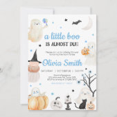 Invitation Petit Baby shower de Boo Halloween (Devant)