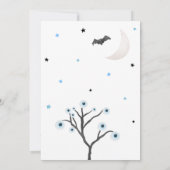 Invitation Petit Baby shower de Boo Halloween (Dos)