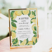 Invitation Petit Baby shower de citron doux