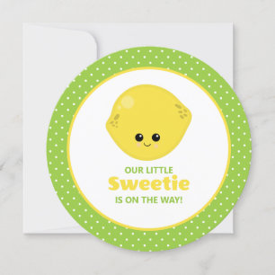 Invitation Petit Baby shower de citron doux