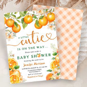 Invitation Petit Baby shower de Citrus orange Cutie