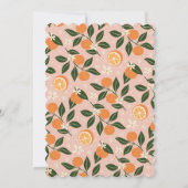 Invitation Petit Baby shower de Citrus orange Cutie (Dos)