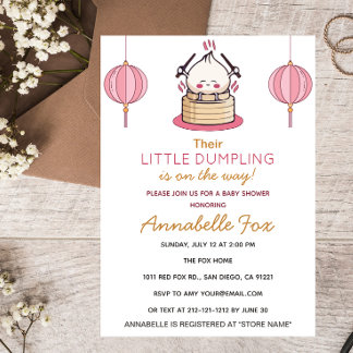 Invitation Petit Baby shower de dumping