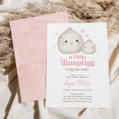 Invitation Petit Baby shower de Dumpling rose doux