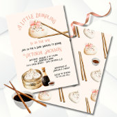 Invitation Petit Baby shower de fille minuscule Dim