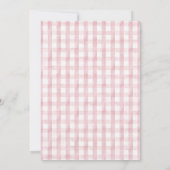 Invitation Petit Baby shower de fille rose d'oie sotte (Dos)