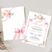 Invitation Petit Baby shower de fille rose pâle