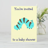 Invitation Petit Baby shower de garçon (Debout devant)
