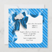 Invitation Petit baby shower de garçon (Dos)