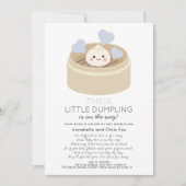 Invitation Petit Baby shower de garçon jetable par courrier (Devant)