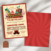 Invitation Petit Baby shower de garçon Rockstar