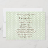 Invitation Petit Baby shower de jouets d'agneau (Dos)