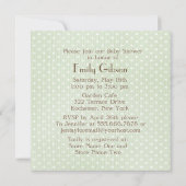 Invitation Petit Baby shower de jouets d'agneau (Dos)