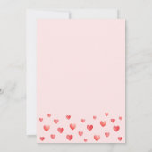 Invitation Petit Baby shower de la corneille rose (Dos)