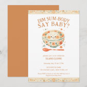 Invitation Petit Baby shower de la somme de la valeur de base (Devant / Derrière)