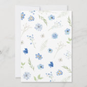 Invitation Petit Baby shower de lapin (Dos)