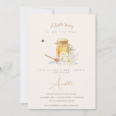 Invitation Petit Baby shower de miel doux (Devant)