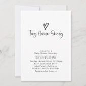 Invitation Petit Baby shower de minimalisme de shindig humain (Devant)