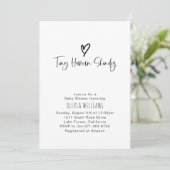 Invitation Petit Baby shower de minimalisme de shindig humain (Debout devant)