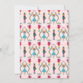 Invitation Petit Baby shower de Noël de la fille de prune de (Dos)